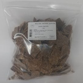 Raw Vegan Gluten-Free onion Crackers by The French Raw Chef