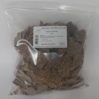 Raw Vegan Gluten-Free onion Crackers by The French Raw Chef