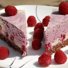 raw vegan white chocolate raspberry cheesecake