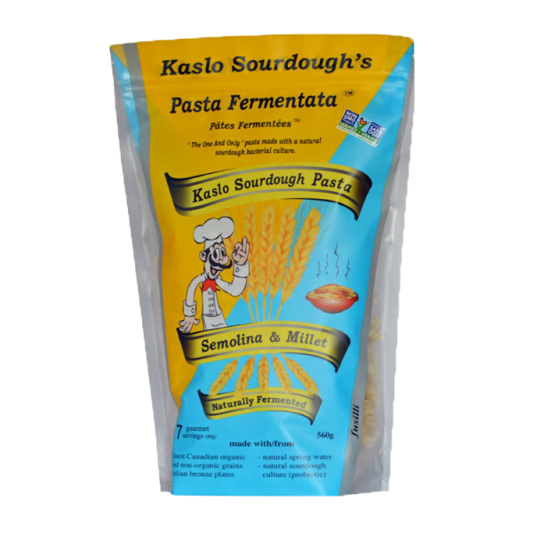 Kaslo Fermented Sourdough Pasta - Millet FusilIi 560G